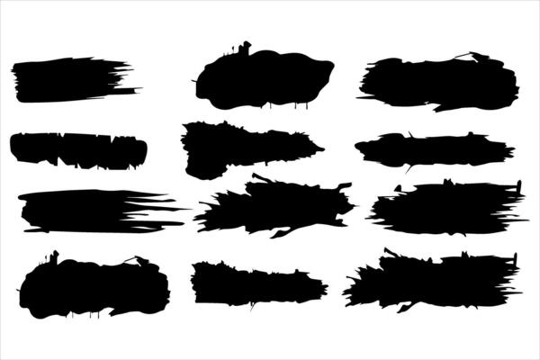 Vintage Retro Ink Paint Brush Shape, Vintage Retro Paint Brush Stroke Texture
