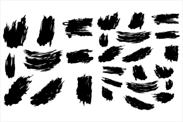 Vintage Retro Ink Paint Brush Shape, Vintage Retro Paint Brush Stroke Texture