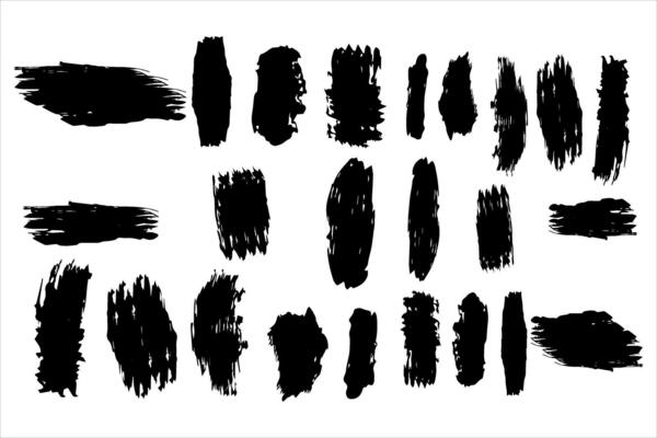 Vintage Retro Ink Paint Brush Shape, Vintage Retro Paint Brush Stroke Texture