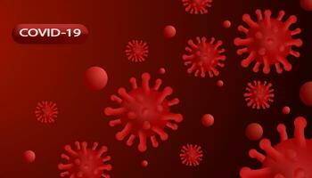 animation virus background design vector