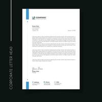 Professional and creative corporate letter head template vector