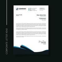 Professional and creative corporate letter head template vector