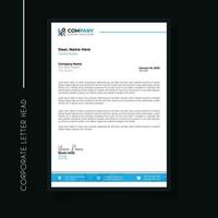 Professional and creative corporate letter head template vector