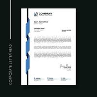 Professional and creative corporate letter head template vector