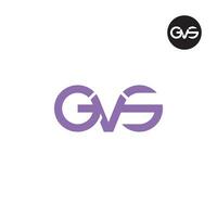Letter GVS GV5 Monogram Logo Design vector
