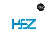 Letter HSZ Monogram Logo Design vector