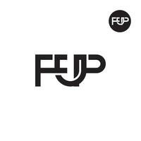 Letter FUP Monogram Logo Design vector