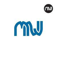 Letter MNJ Monogram Logo Design vector