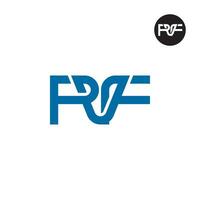 letra fvf monograma logo diseño vector