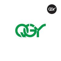 Letter QGY Monogram Logo Design vector