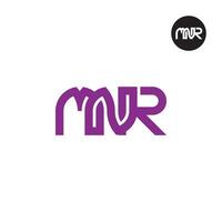 Letter MNR Monogram Logo Design vector