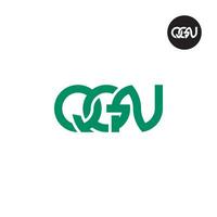 Letter QGN Monogram Logo Design vector