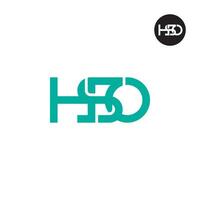 Letter HSO Monogram Logo Design vector