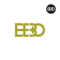 Letter EBO Monogram Logo Design vector