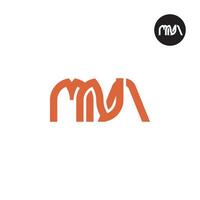 Letter MNA Monogram Logo Design vector