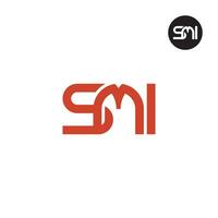 Letter SMI Monogram Logo Design vector