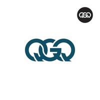 Letter QGQ Monogram Logo Design vector