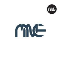 Letter MNE Monogram Logo Design vector