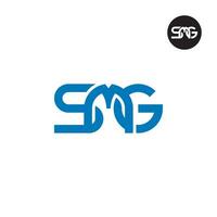 letra smg monograma logo diseño vector