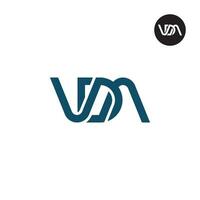 Letter VDA Monogram Logo Design vector