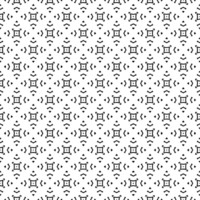 Black seamless abstract pattern. Overlay for background and backdrop. Ornamental design. PNG graphic illustration with transparent background.