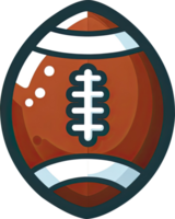 AI generated American football ball png