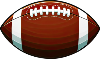 AI generated American football ball png