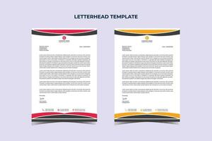 Professional Modern Business Letterhead Design Template vector