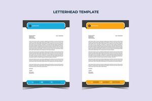 Professional Modern Business Letterhead Design Template vector