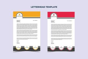 Professional Modern Business Letterhead Design Template vector