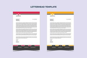 Professional Modern Business Letterhead Design Template vector