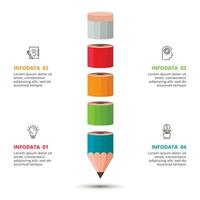 Creative concept for infographic with 4 steps, options, parts or processes. Business data visualization. vector