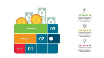 Creative concept for infographic with 3 steps, options, parts or processes. Business data visualization. vector