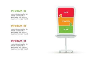 Creative concept for infographic with 3 steps, options, parts or processes. Business data visualization. vector