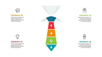 creativo concepto para infografía con 4 4 pasos, opciones, partes o procesos. negocio datos visualización. vector