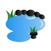 Pond icon in gradient fill style with high vector quality suitable for ui and spring needs