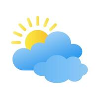 Cloud icon in gradient fill style with high vector quality suitable for ui and spring needs