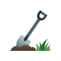 Shovel icon in gradient fill style with high vector quality suitable for ui and spring needs