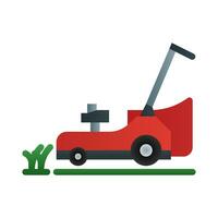 Lawn mower icon in gradient fill style with high vector quality suitable for ui and spring needs