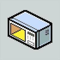 Pixel art illustration Microwave. Pixelated Microwave. Kitchen Microwave  pixelated for the pixel art game and icon for website and video game. old school retro. vector