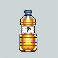 píxel Arte ilustración palma aceite. pixelado palma aceite. Coco palma petróleo pixelado para el píxel Arte juego y icono para sitio web y vídeo juego. antiguo colegio retro vector