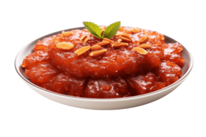 AI generated Gajar Halwa with a Transparent Background. AI png