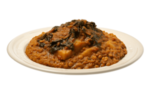 AI generated Bisi Bele Bath with Transparent Background. AI png