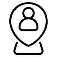 location line icon vector