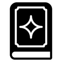 spell book glyph icon vector