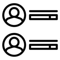 poll line icon vector