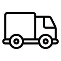 truck line icon vector