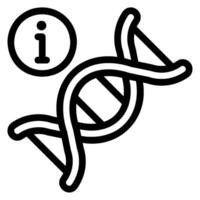 genetics line icon vector