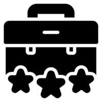 suitcase glyph icon vector
