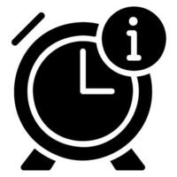 time glyph icon vector